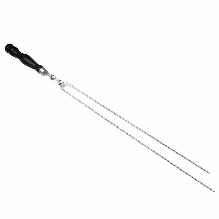 Dubultais iesms (71 cm) no nerūsējošā tērauda ar koka rokturi - 6 gab.